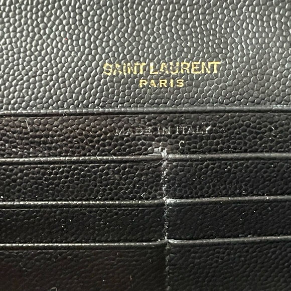 Authentic Yves SAint Laurent YSL women long bifold wallet (KLV05) - Picture 10 of 13